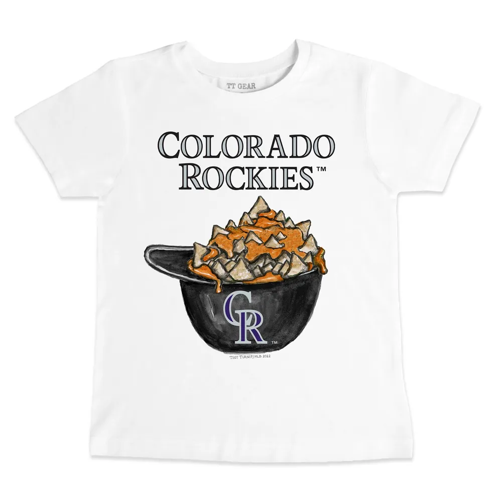 Lids Colorado Rockies Tiny Turnip Youth Bronto Logo T-Shirt - White