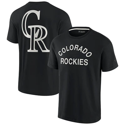 Unisex Fanatics Black Colorado Rockies Elements Super Soft Short Sleeve T-Shirt