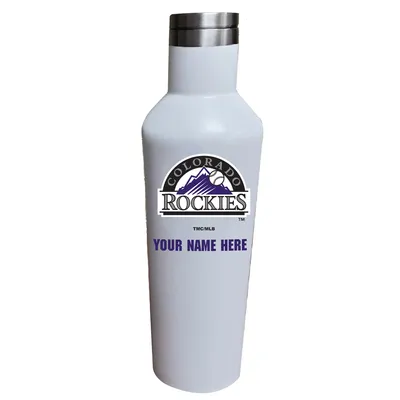 Colorado Rockies 17oz. Personalized Infinity Stainless Steel Water Bottle - White