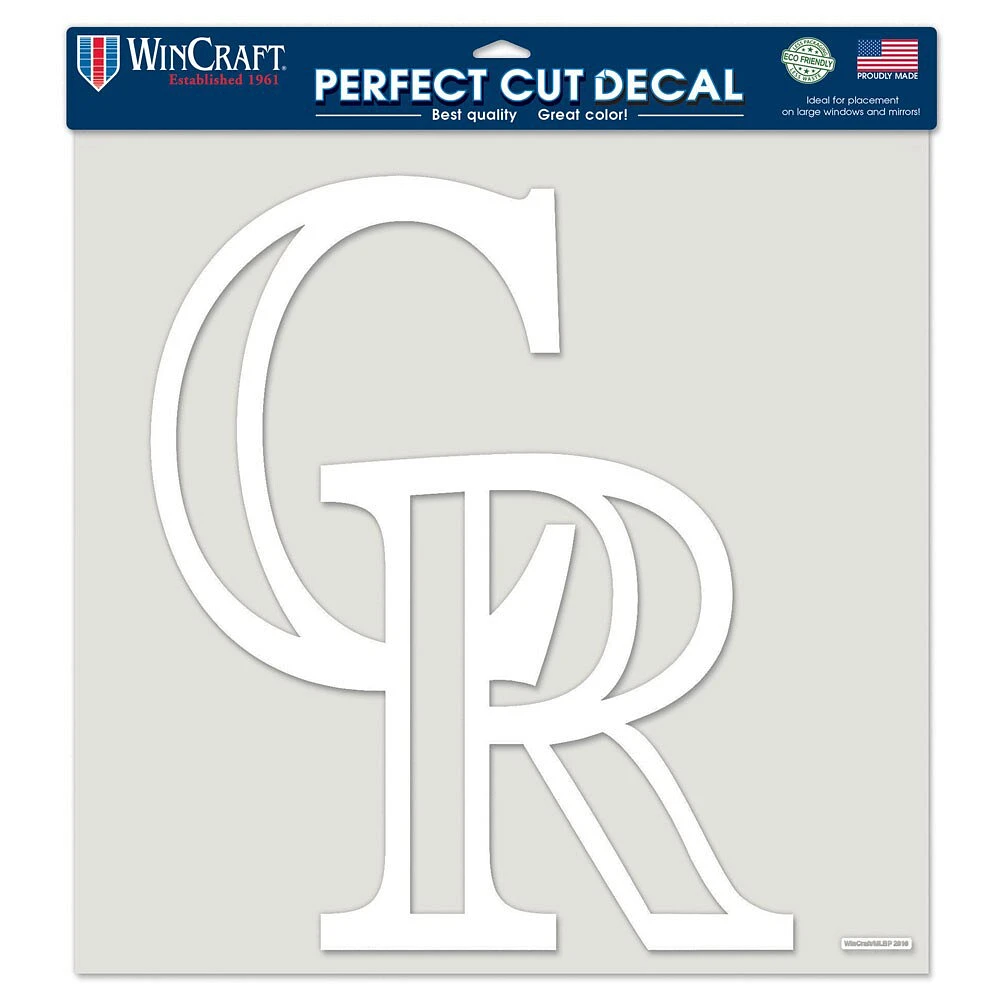 Décalque de coupe parfaite de WinCraft Colorado Rockies 17 "x 17"