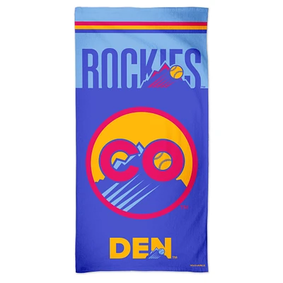 Serviette de plage WinCraft Colorado Rockies 2025 City Connect 30" x 60"