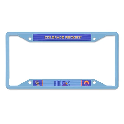 WinCraft Colorado Rockies 2025 City Connect Laser Cut Metal License Plate Frame