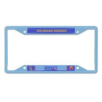 WinCraft Colorado Rockies 2025 City Connect Laser Cut Metal License Plate Frame