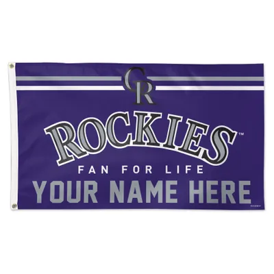 Colorado Rockies WinCraft 3' x 5' One-Sided Deluxe Personalized Flag