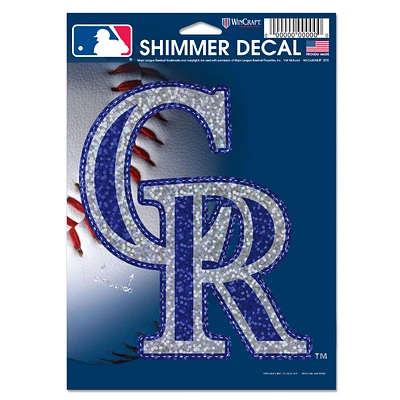 WinCraft Colorado Rockies 5" x 7" Shimmer Decal