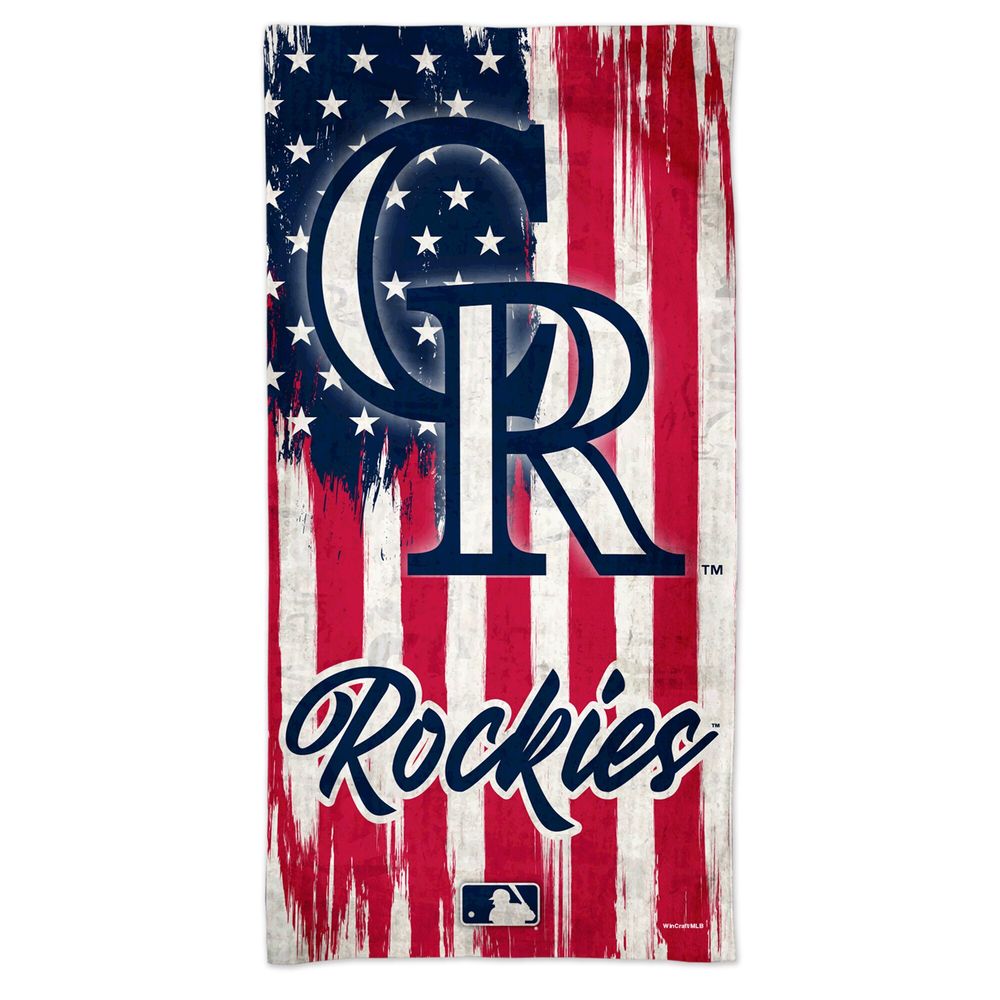 WinCraft Colorado Rockies 60'' x 30'' Patriotic Spectra Beach Towel