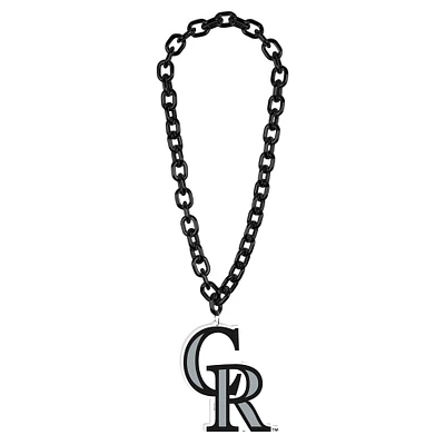 WinCraft Colorado Rockies Collier à grande chaîne avec logo