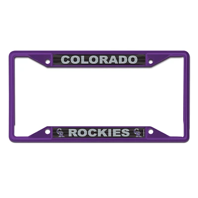 WinCraft Colorado Rockies Cadre de plaque d'immatriculation couleur chrome