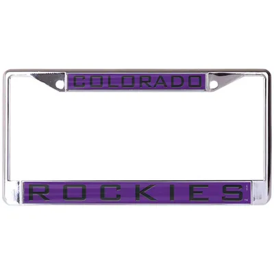 Colorado Rockies WinCraft Laser Inlaid Metal License Plate Frame