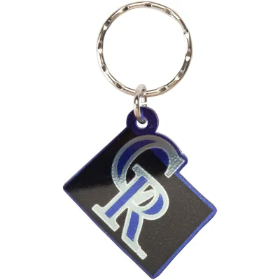 Colorado Rockies WinCraft Metallic State Shape Keychain