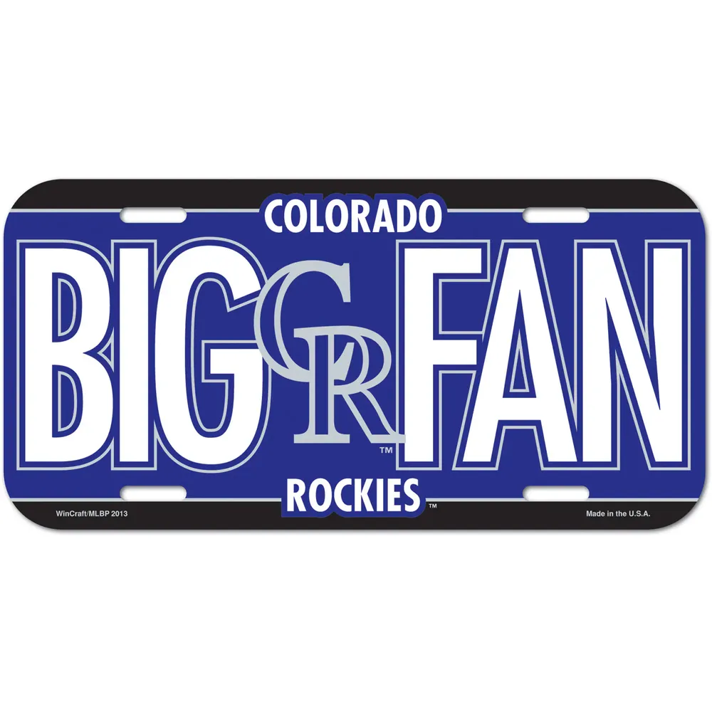 WinCraft Colorado Rockies Team Plastic License Plate