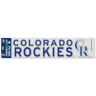 Décalque WinCraft pourpre Colorado Rockies 4 "x 17" Die Cut