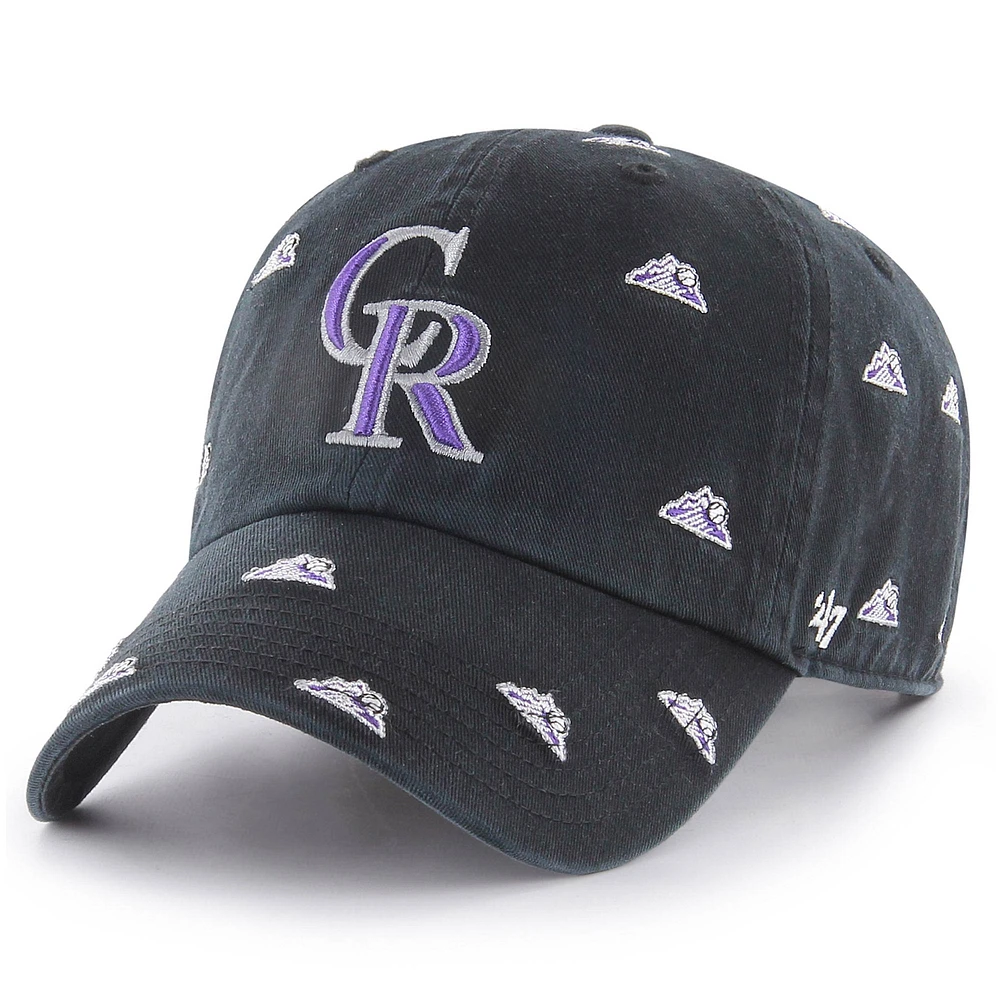 Casquette ajustable « Confetti Clean Up » noire Colorado Rockies 47 pour femme