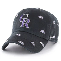 Casquette ajustable « Confetti Clean Up » noire Colorado Rockies 47 pour femme