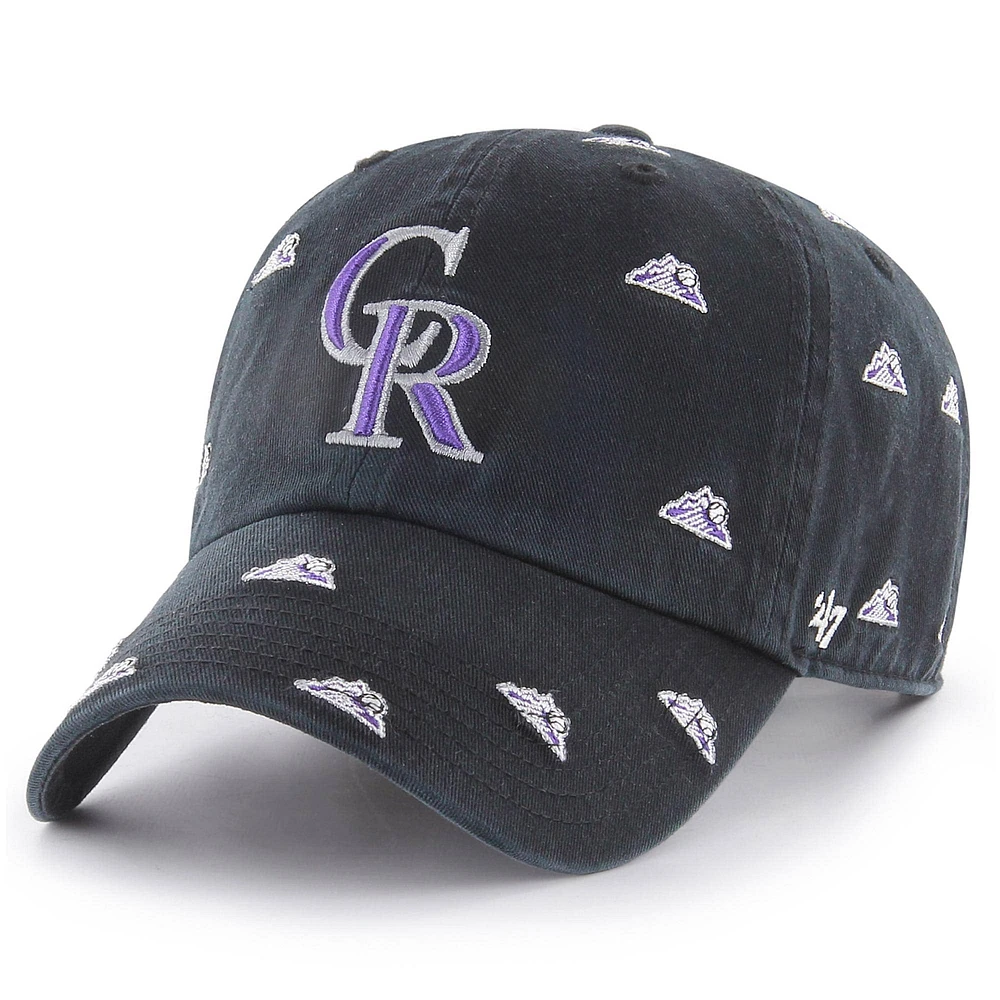 Casquette ajustable « Confetti Clean Up » noire Colorado Rockies 47 pour femme