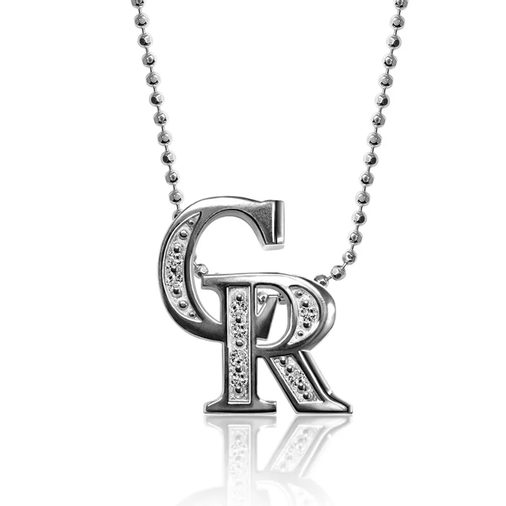 Colorado Rockies Pendant, 14K White - The GLD Shop