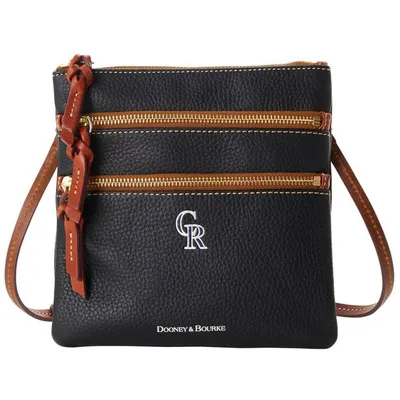 Women's Dooney & Bourke Colorado Rockies Pebble Triple-Zip Core Crossbody Purse
