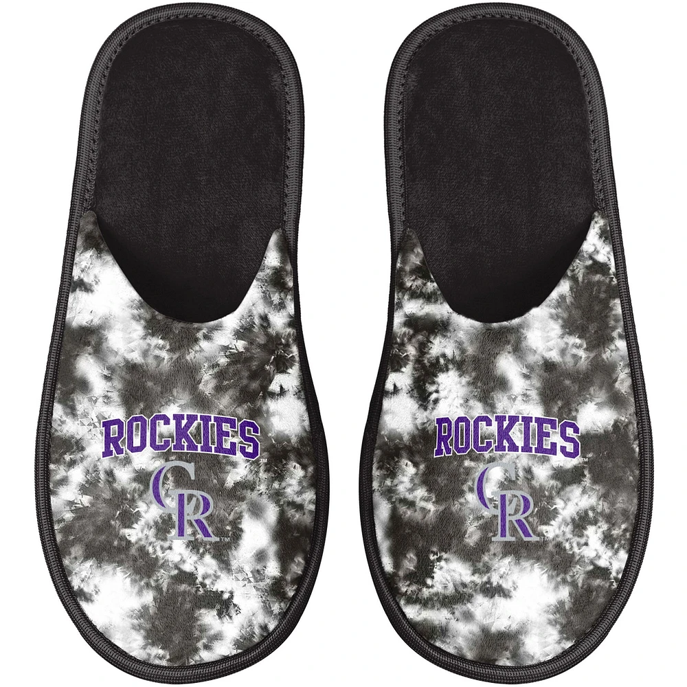 Chaussons FOCO Colorado Rockies Iconic Logo Scuff pour femme