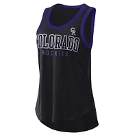 Women's G-III 4Her by Carl Banks  Black Colorado Rockies Clubhouse Tank Top