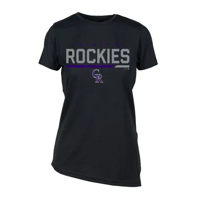 Women's Nike Charlie Blackmon Black Colorado Rockies Name & Number T-Shirt