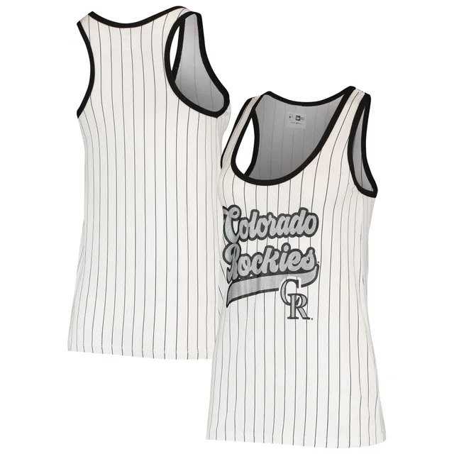 Women's Black Chicago White Sox Plus Size Racerback Ringer Tank Top