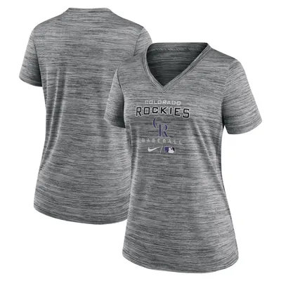 Nike City Connect (MLB Miami Marlins) Women's Mid V-Neck T-Shirt.