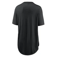 T-shirt Nike noir pour femme Colorado Rockies Mascot Outline Weekend Tri-Blend