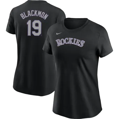 Charlie Blackmon Colorado Rockies Nike Women's Name & Number T-Shirt - Black