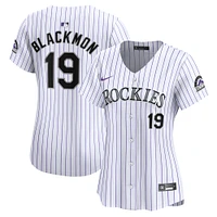 Maillot de joueur Nike Charlie Blackmon blanc Colorado Rockies Home Limited pour femme