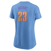 Women's Nike Kris Bryant Light Blue Colorado Rockies 2025 City Connect Fuse Name & Number T-Shirt