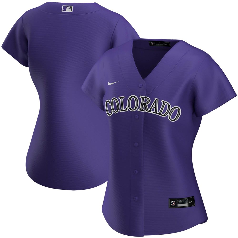 Nike Women's Nike Purple Colorado Rockies Alternate Replica Team - Jersey