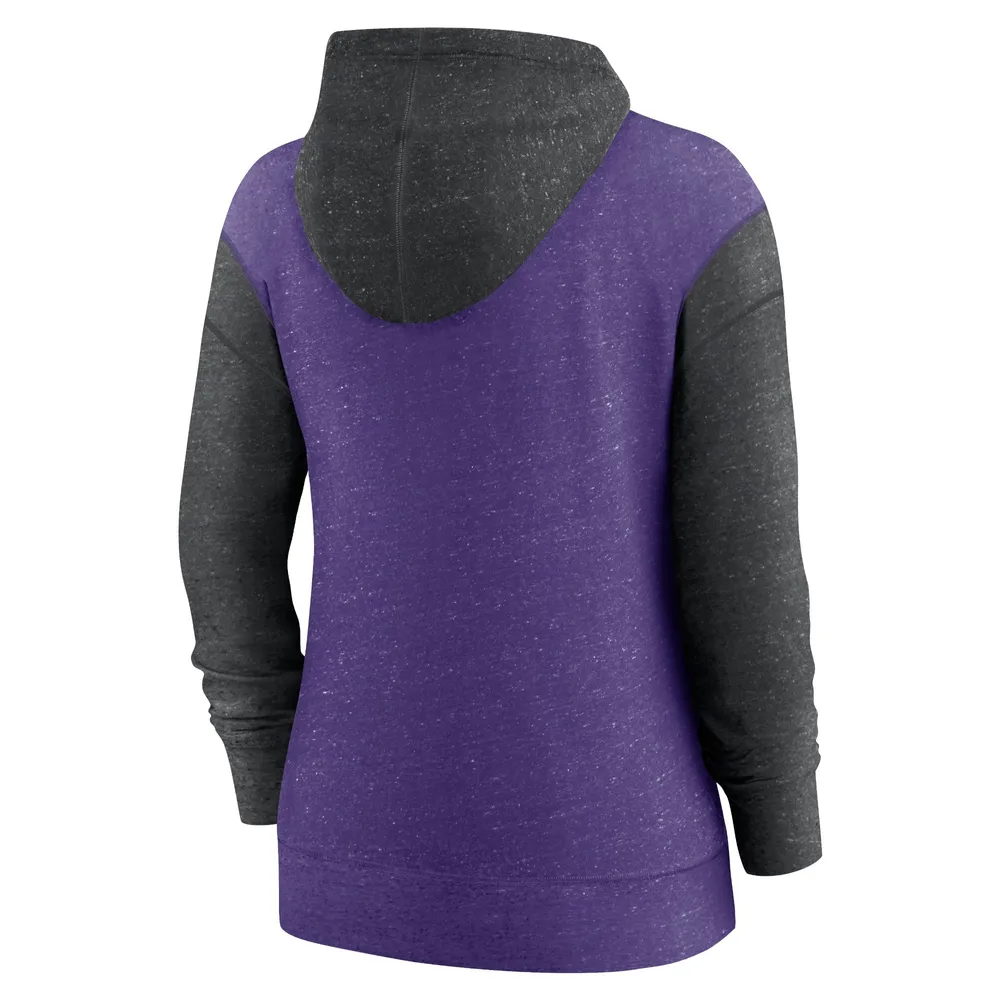 Women's Nike Purple Colorado Rockies Full-Zip Hoodie