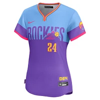 Women's Nike Ryan McMahon Purple/Light Blue Colorado Rockies 2025 City Connect Limited Player Jersey