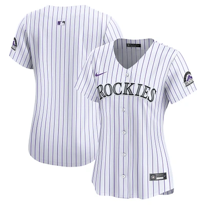 Maillot Nike Colorado Rockies Home Limited pour femme, blanc