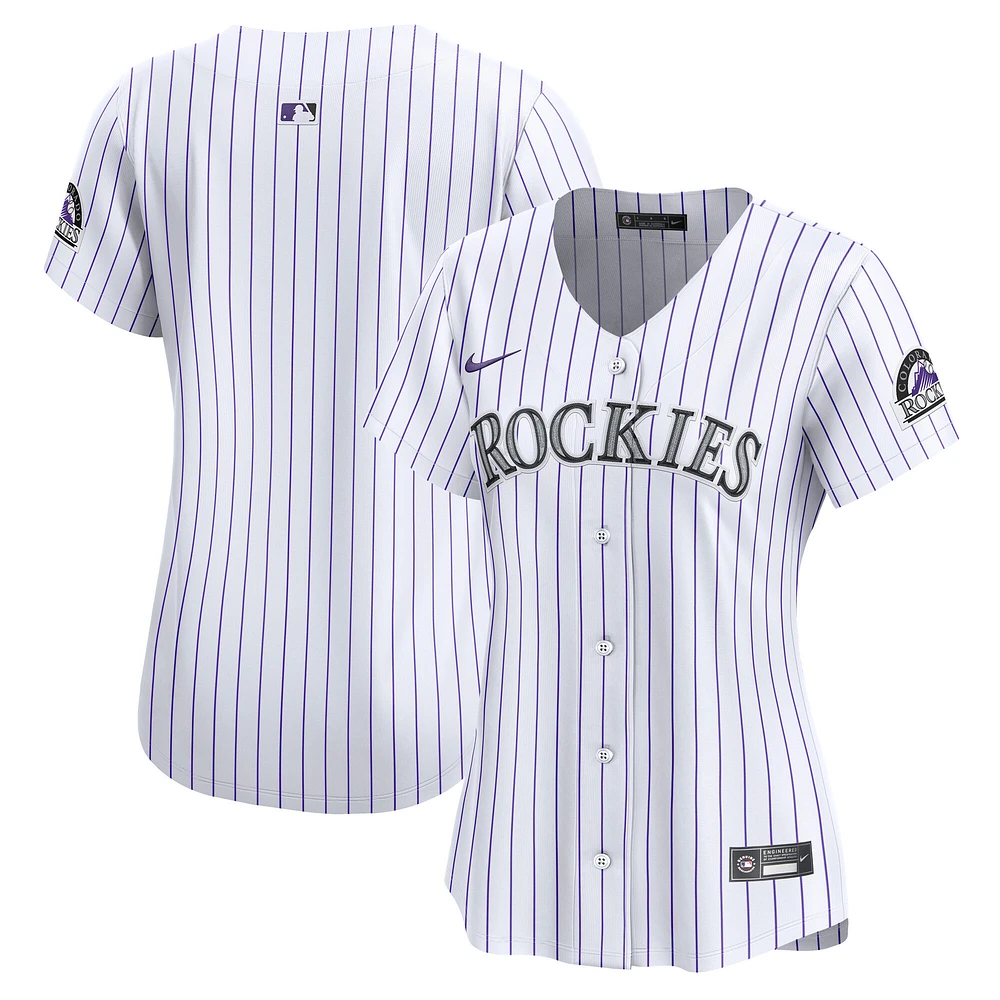 Women's Nike  White Colorado Rockies Home Limited Jersey