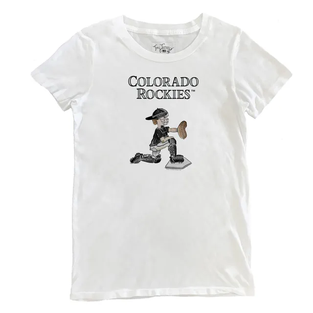 Lids Colorado Rockies Tiny Turnip Youth Bronto Logo T-Shirt - White