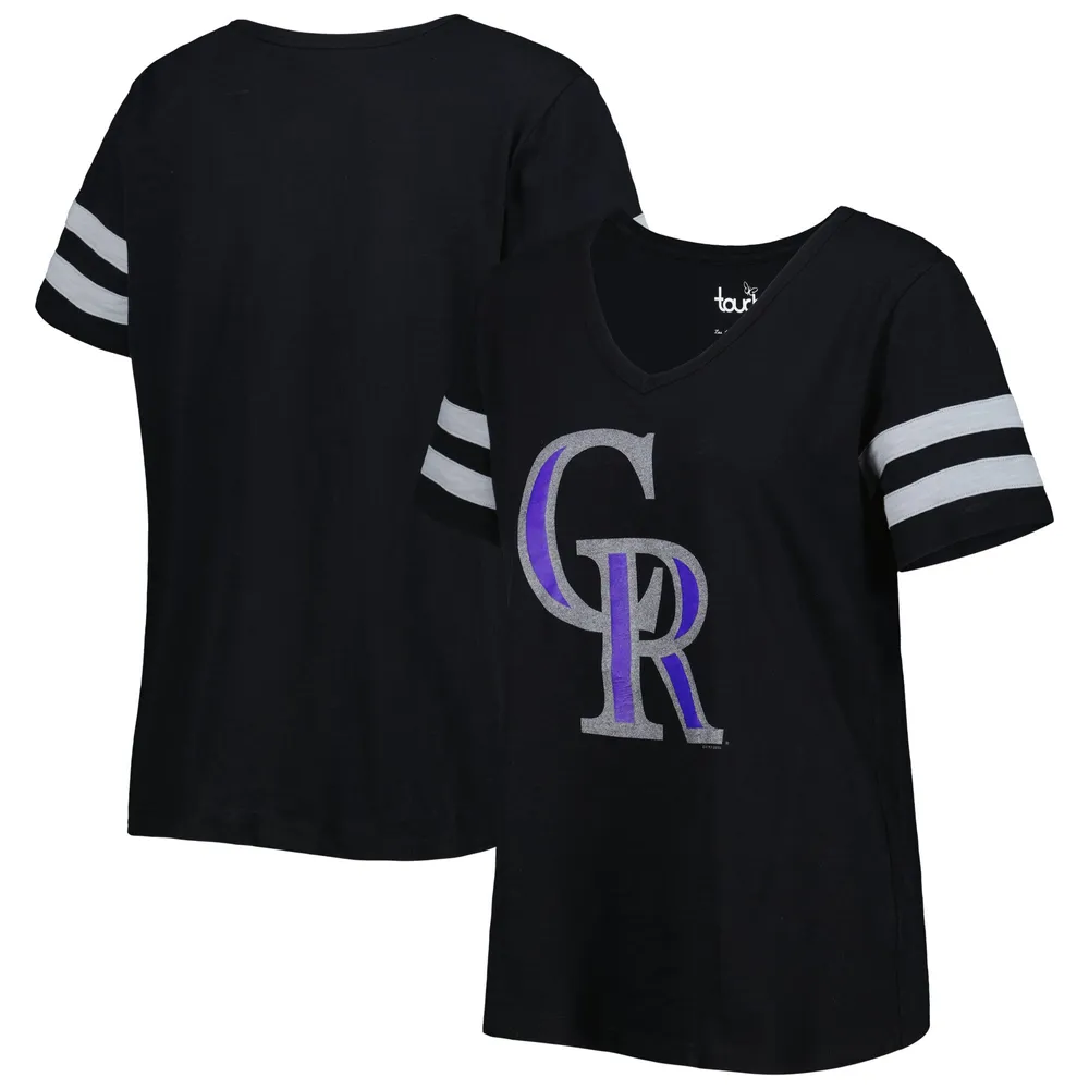 Colorado Rockies Purple Striped Jersey XL