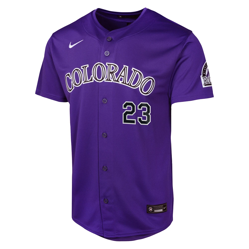 Youth Nike Kris Bryant Purple Colorado Rockies Alternate Limited Player Jersey