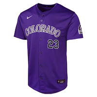 Youth Nike Kris Bryant Purple Colorado Rockies Alternate Limited Player Jersey