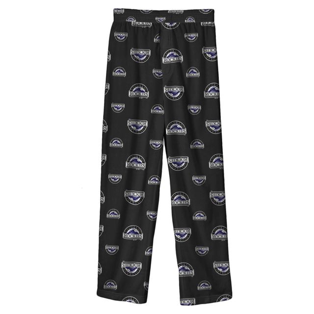 Pantalon noir Colorado Rockies Team Color Logo pour jeune