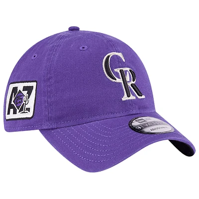 Youth New Era  Purple Colorado Rockies  9TWENTY Adjustable Hat