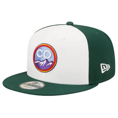 Colorado Rockies New Era Youth 2022 City Connect 9FIFTY Snapback Adjustable Hat - White