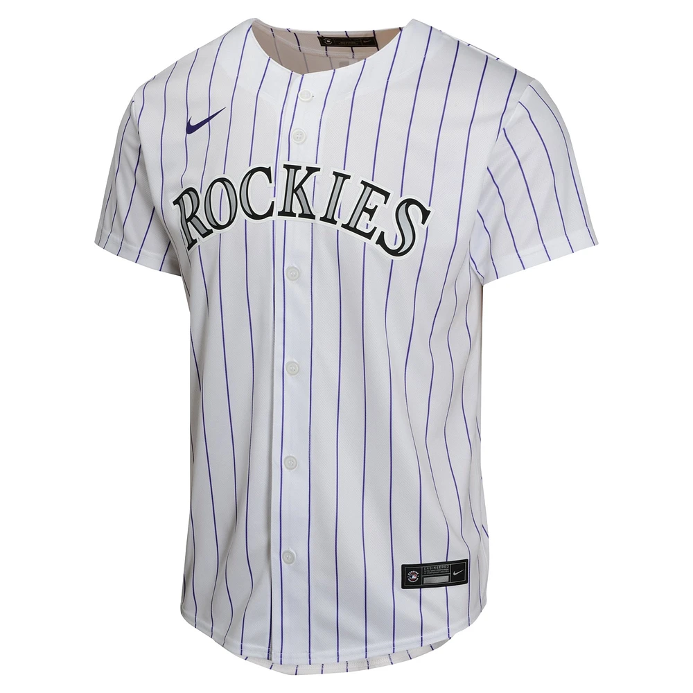 Youth Nike Charlie Blackmon White Colorado Rockies Home Game Player Jersey