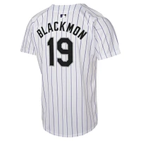 Youth Nike Charlie Blackmon White Colorado Rockies Home Game Player Jersey