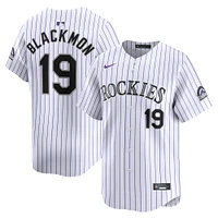 Maillot de joueur Nike Charlie Blackmon blanc Colorado Rockies Home Limited pour jeune