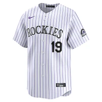 Maillot de joueur Nike Charlie Blackmon blanc Colorado Rockies Home Limited pour jeune