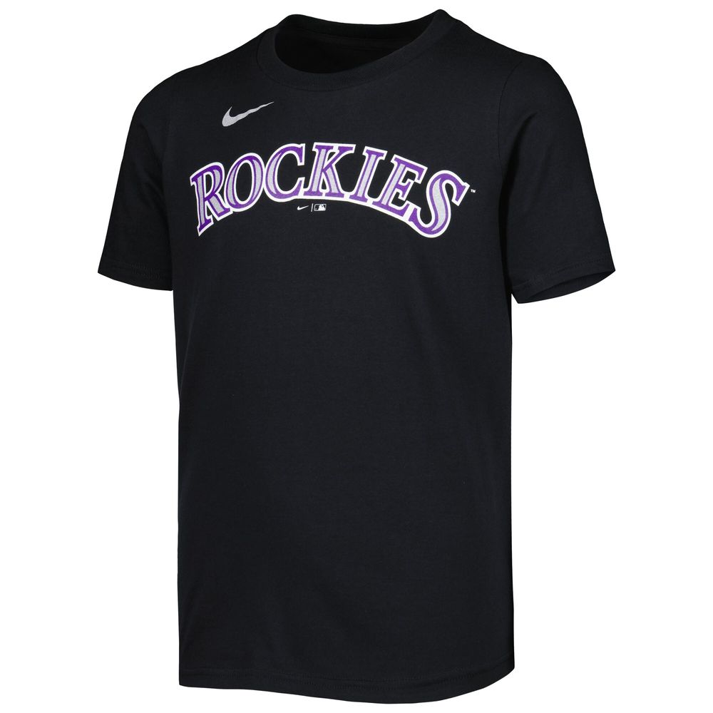 Youth Nike Kris Bryant Black Colorado Rockies Player Name & Number T-Shirt