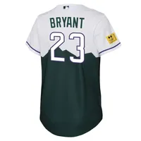 Men's Nike Kris Bryant White/Purple Colorado Rockies Replica Player Jersey