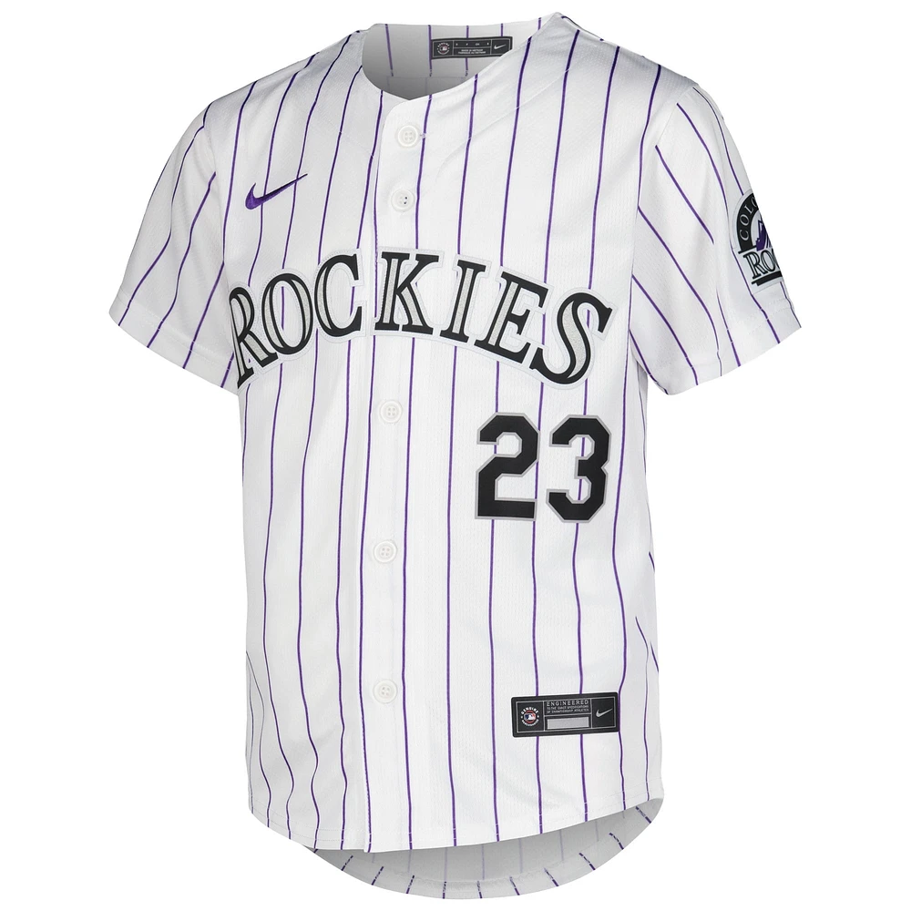 Youth Nike Kris Bryant White Colorado Rockies Home Limited Player Jersey