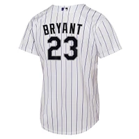 Maillot de joueur Nike Kris Bryant blanc pour jeunes Colorado Rockies Home Replica 2.0